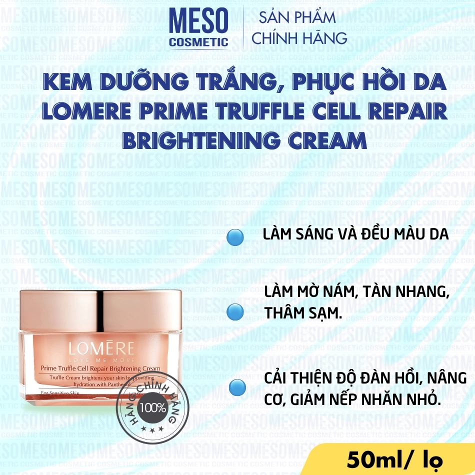 Kem Dưỡng Trắng, Phục Hồi Da Lomere Prime Truffle Cell Repair Brightening Cream